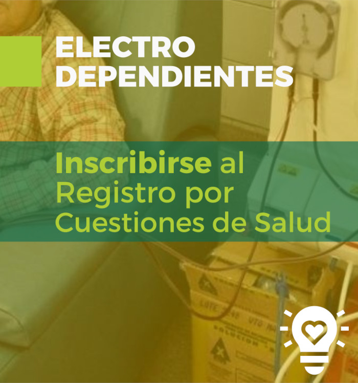 Conozca cómo inscribirse al Registro de Electrodependientes por Cuestiones de Salud